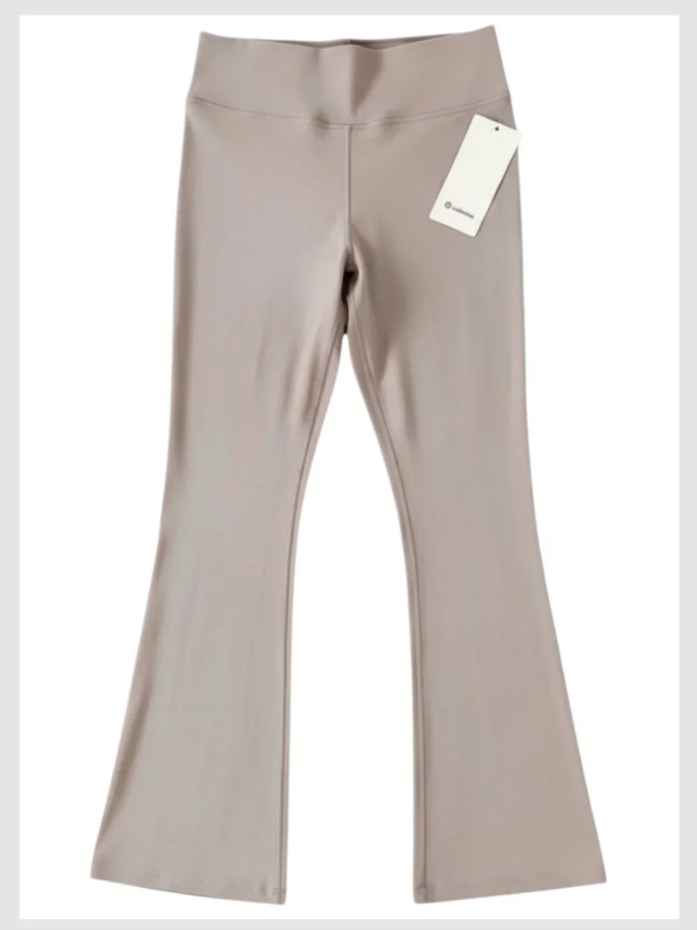 Lululemon Groove Nulu Flared Pant Ashen Rose Taupe High Rise Size 12